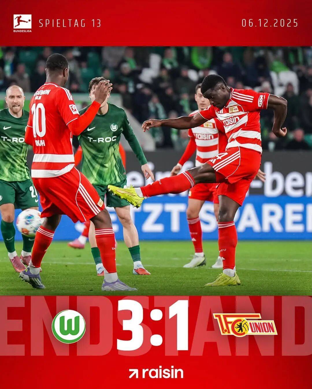 柏林联合主场大胜，拿下宝贵三分