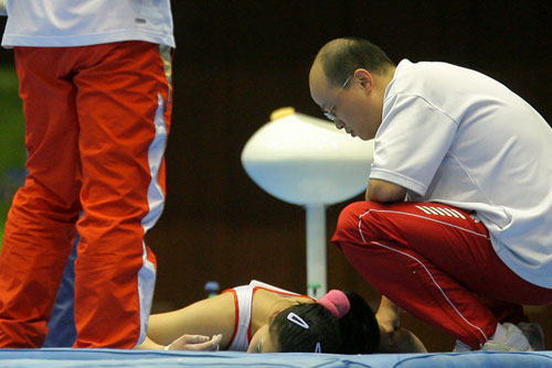 运动员合作失误，导致意外出局