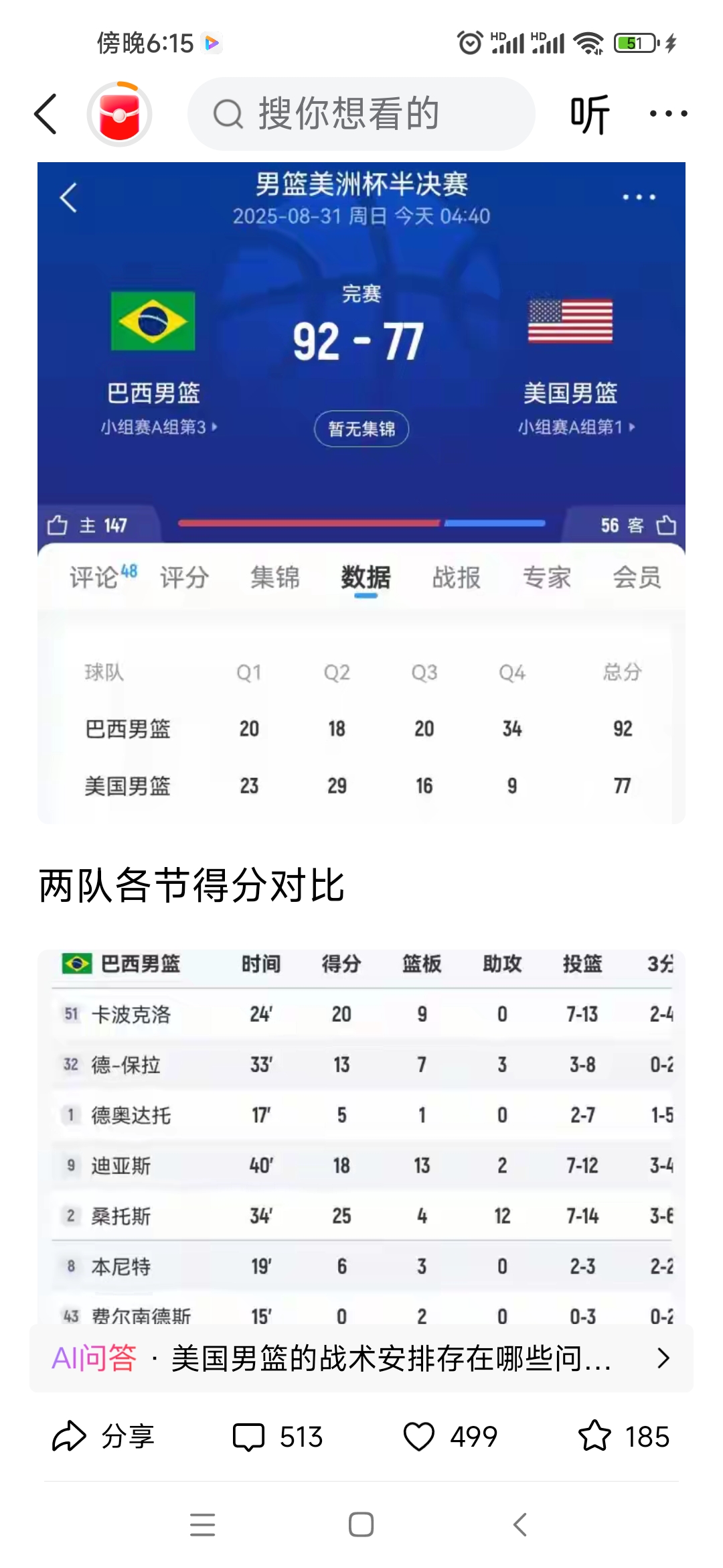 美国男篮完胜德国晋级奥运半决赛