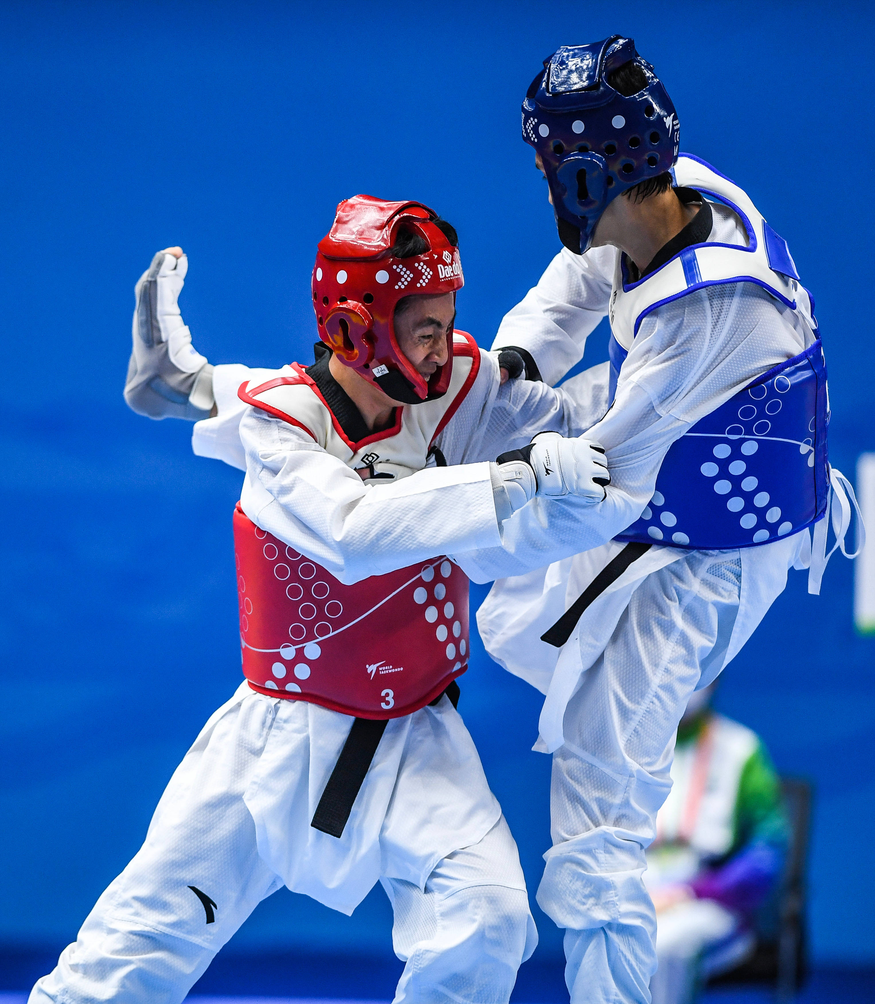 西班牙选手在跆拳道赛中夺金 西班牙选手在跆拳道赛中夺金